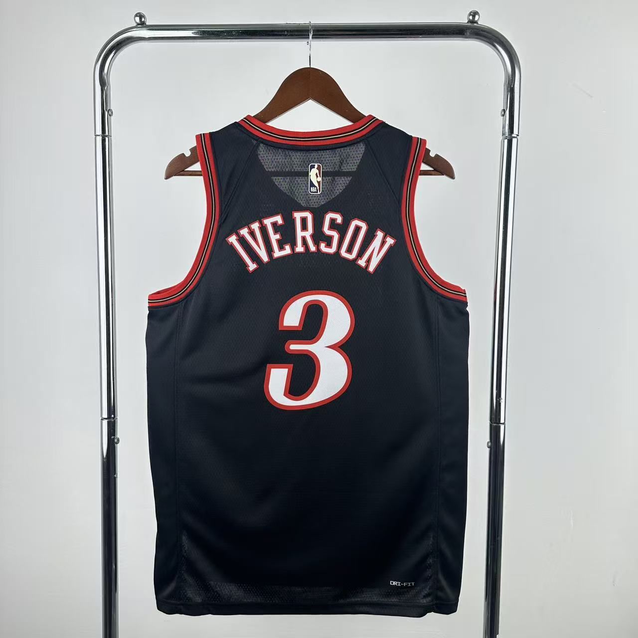 Men Philadelphia 76ers #3 Iverson Black Nike Season 2026 NBA Jersey->philadelphia 76ers->NBA Jersey